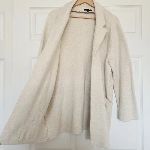 Quince 100% Organic Cotton Knit Blazer Size Large - Picture 6 of 9